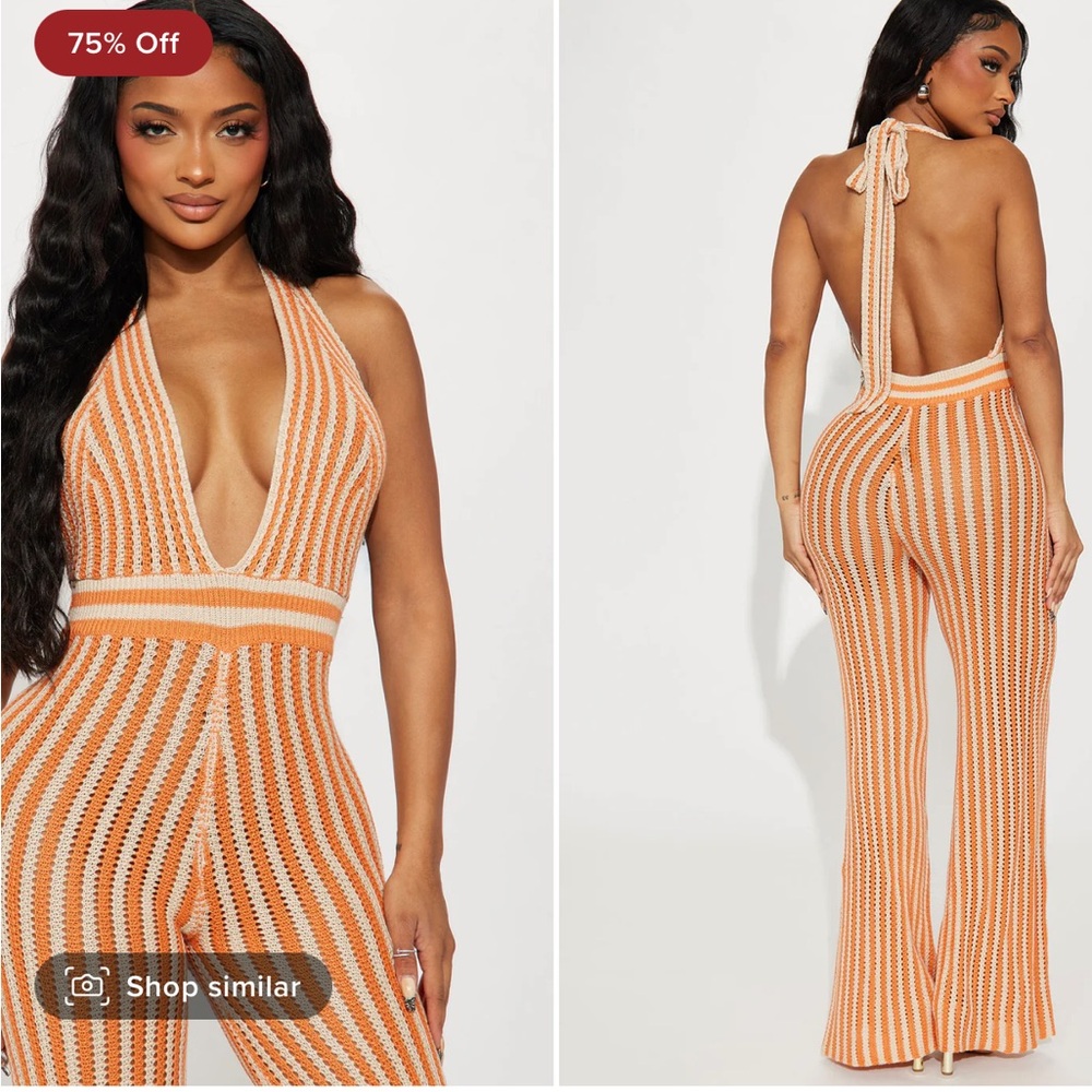 Fashion Nova Crochet Jumpsuit